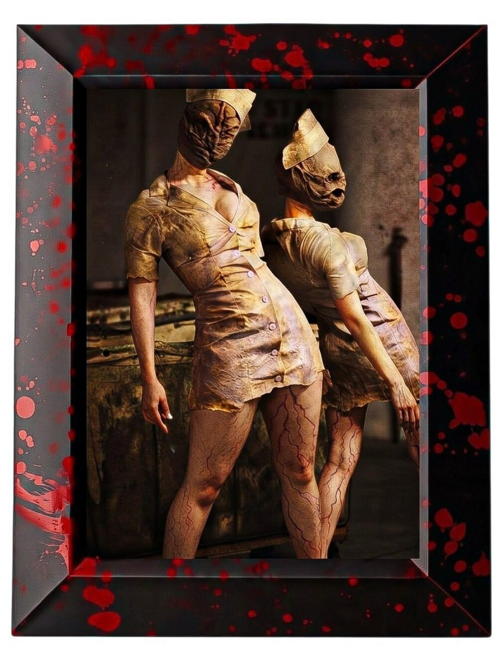 Vintage horror Silent Hill Nurses slasher Theater thriller scary paranormal Art